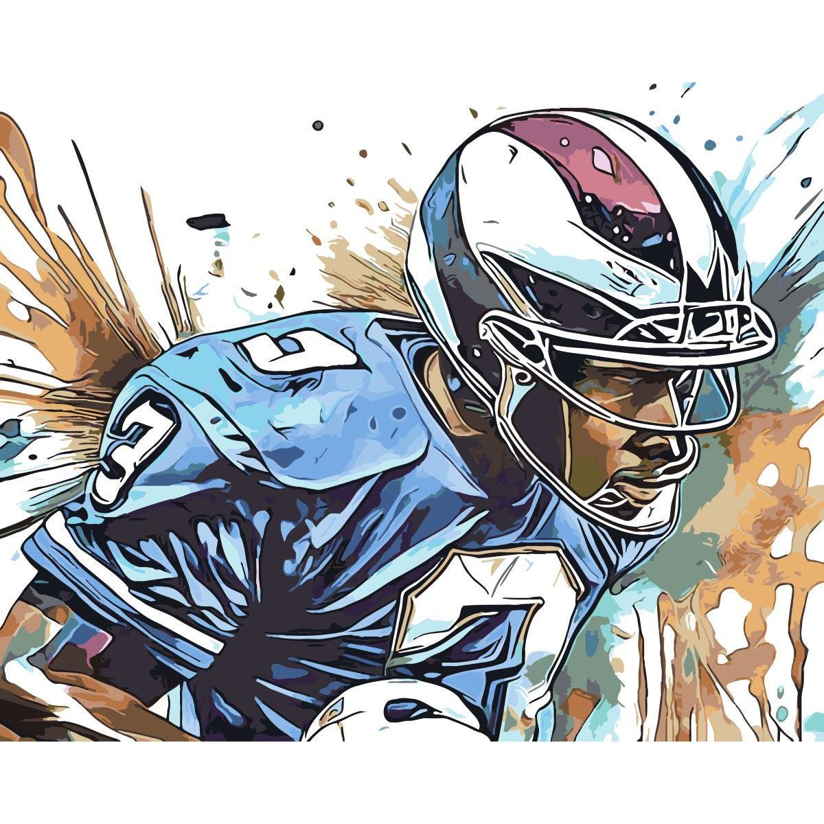 Schilder Op Nummers - American Football - by Zamart