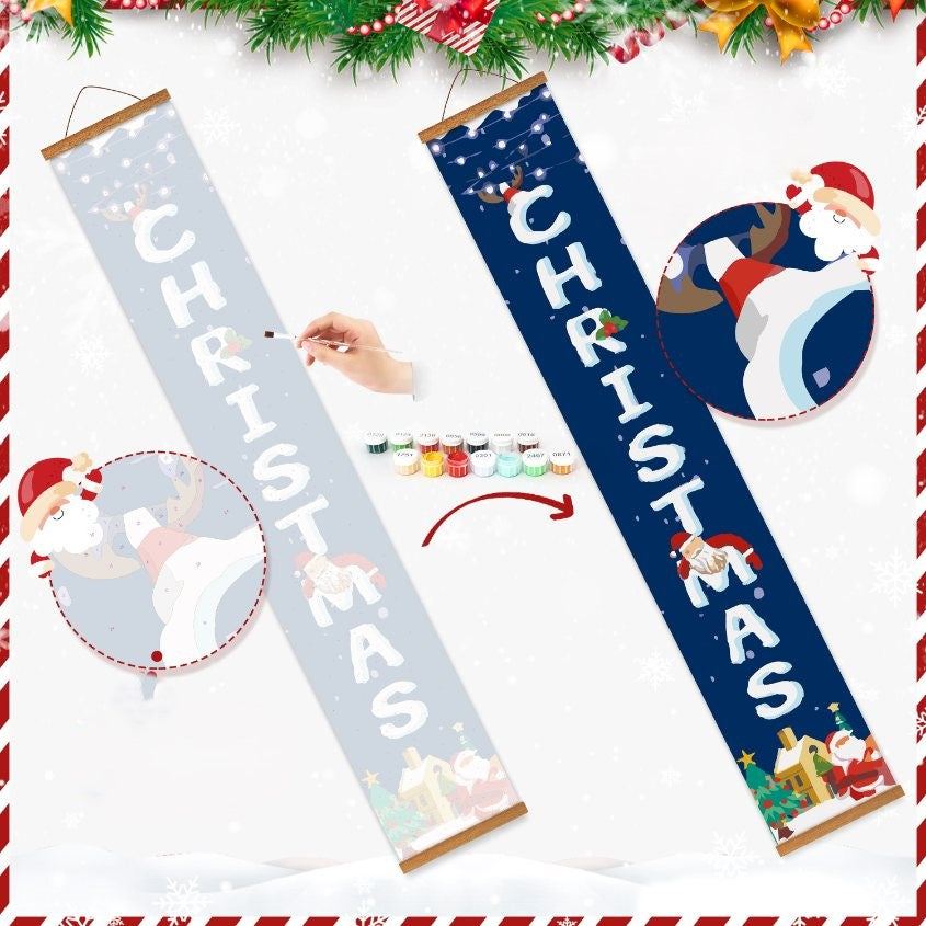 Schilder op Nummer Deurpanelen - Merry Christmas set