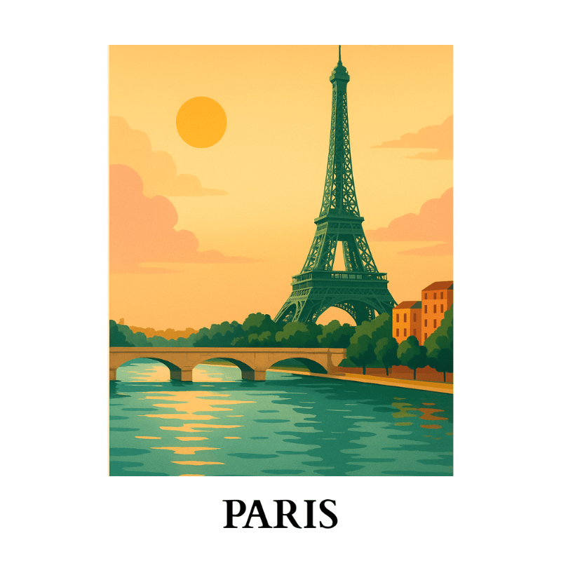 Schilder Op Nummers - Reisposter - Paris
