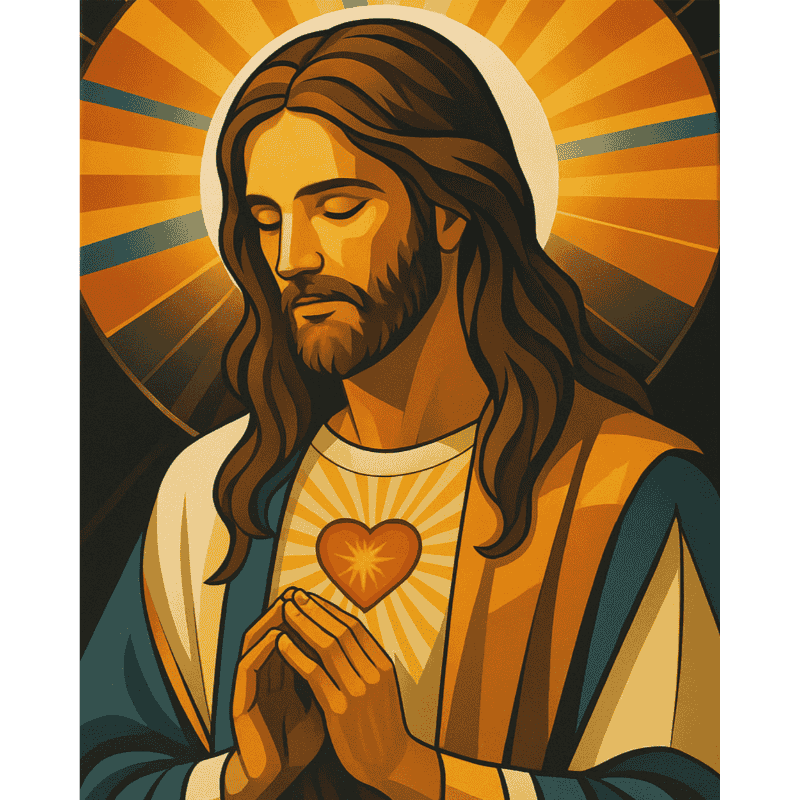 Biddende Jezus