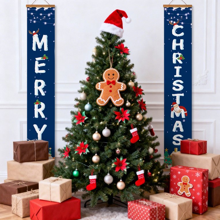 Schilder op Nummer Deurpanelen - Merry Christmas set