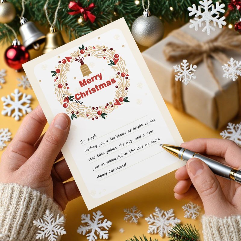5 Schilderen op Nummer Ansichtkaarten - Kerst set
