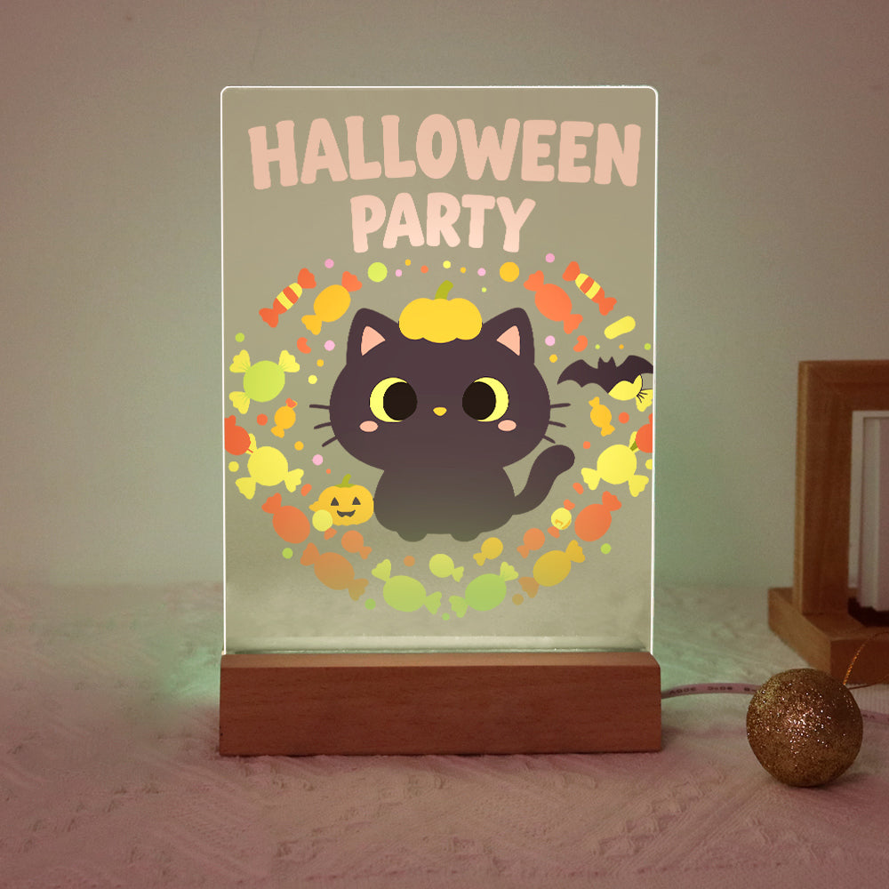 Schilder op Nummer Halloween Lamp - Pompoenpootjes