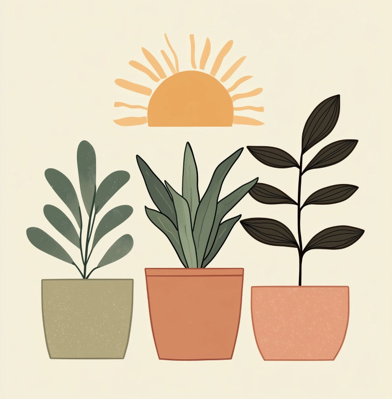 Schilder Op Nummers - Mini Schilderen op Nummer met Frame - 3 planten