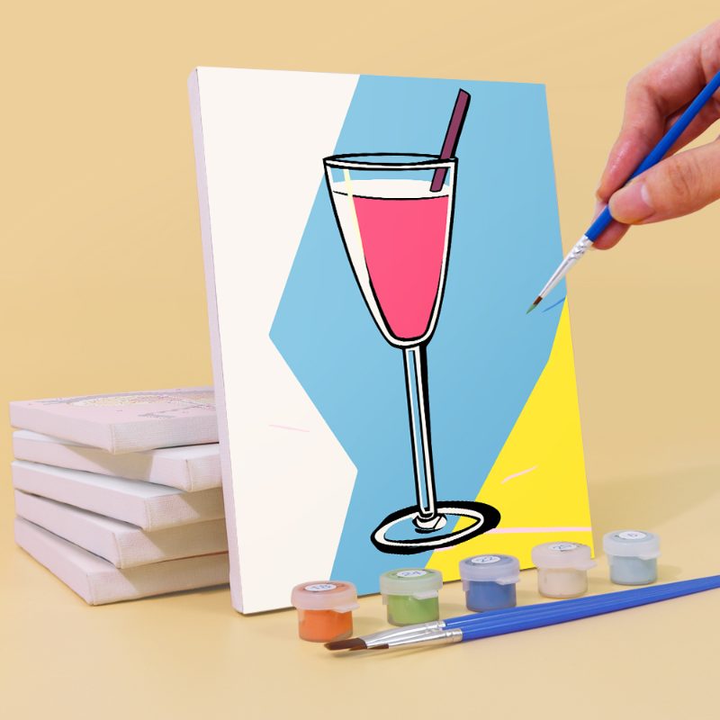 6 Mini Paintings | Classy Cocktails set