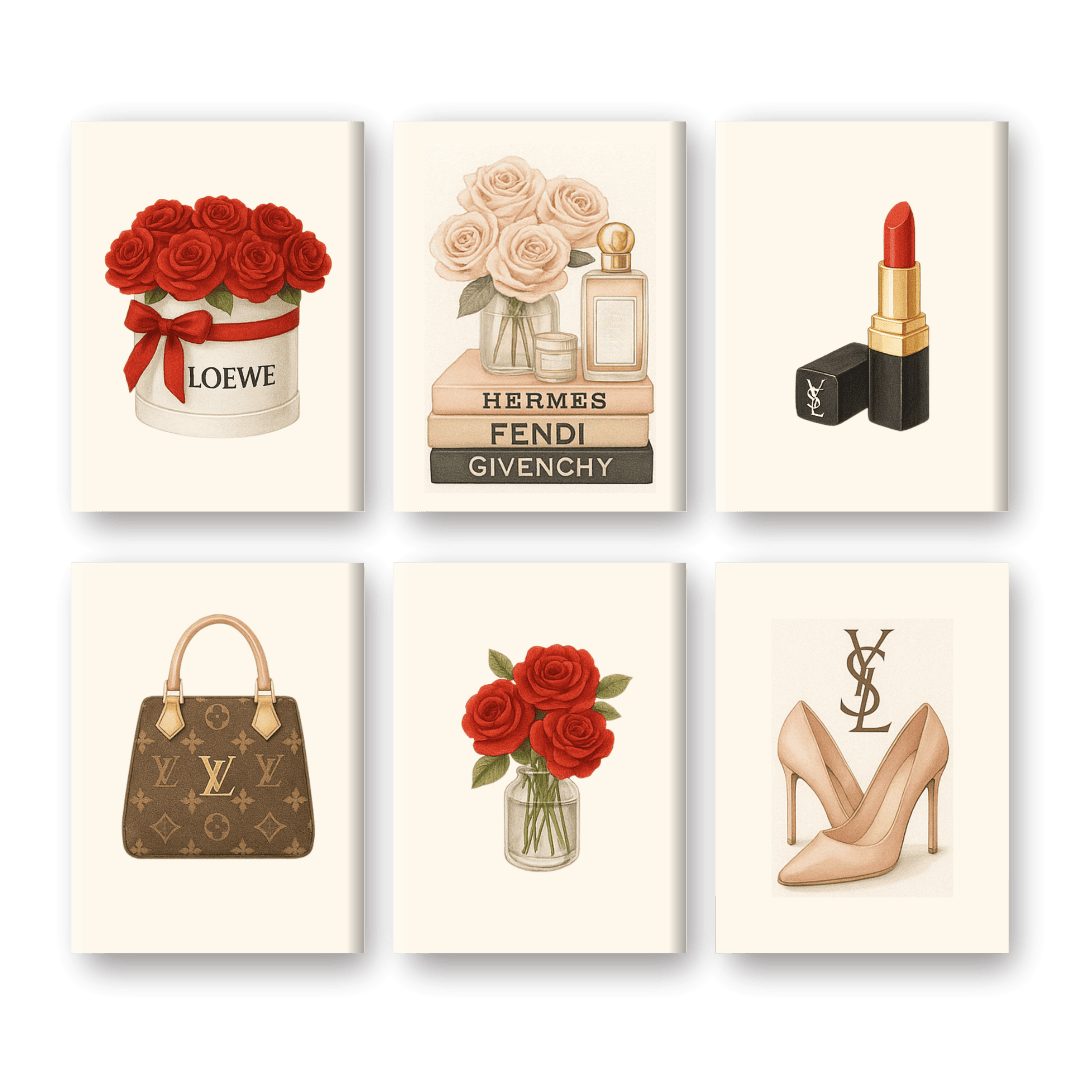 Schilder Op Nummers - 6 Mini Paintings | Elegante merken set