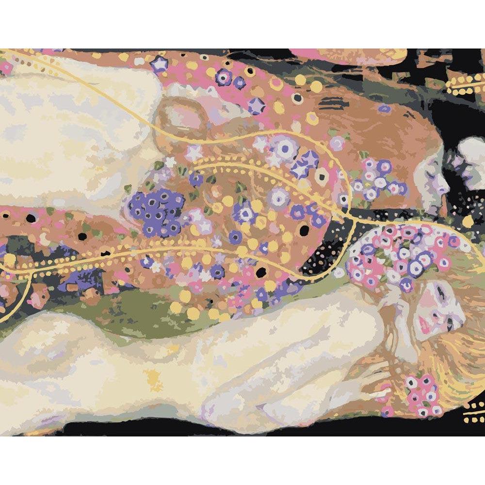 Schilder Op Nummers - Wasserschlangen II - Gustav Klimt