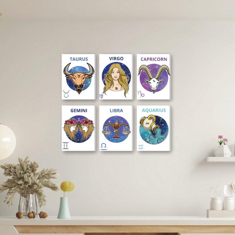 12 Mini Paintings | Sterrenbeelden set