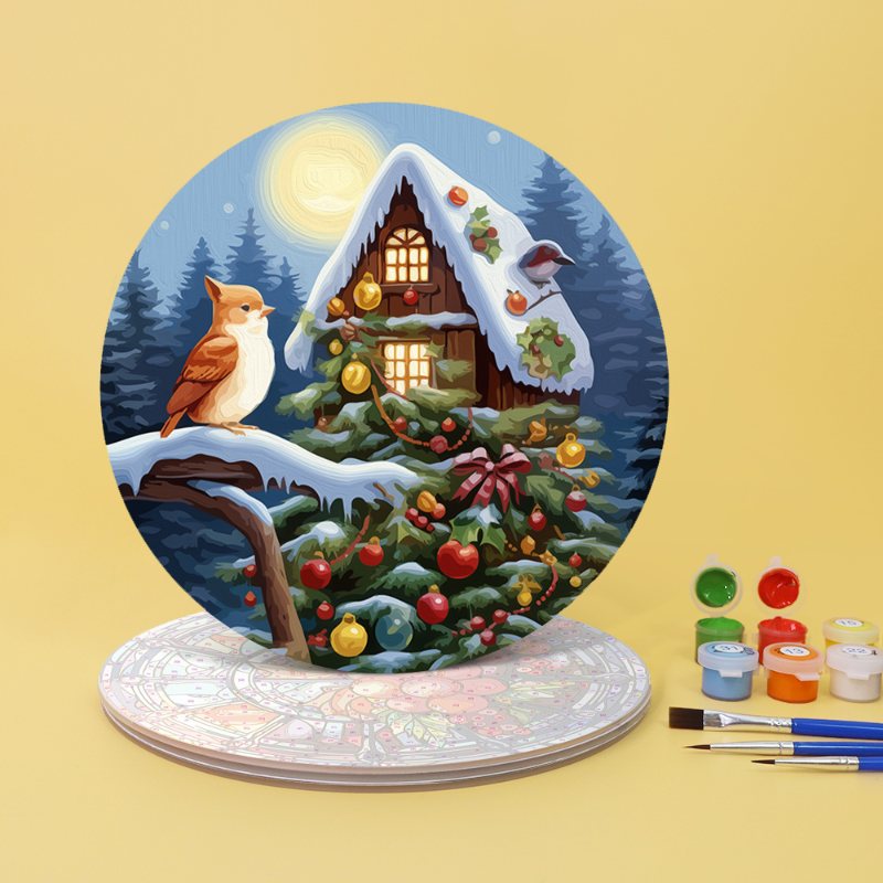 Schilder op Nummer - 4 Placemats | Winter set