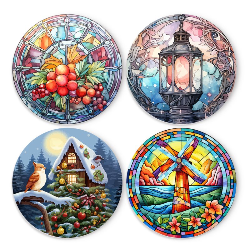 Schilder Op Nummers - Schilder op Nummer - 4 Placemats | Winter set