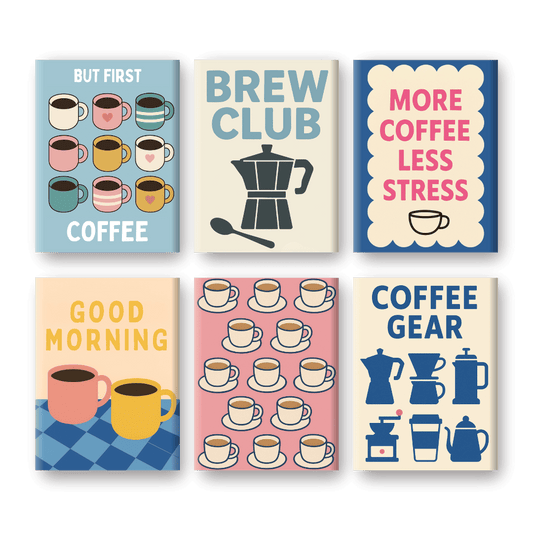 6 Mini Paintings | Brew Club Coffee Set
