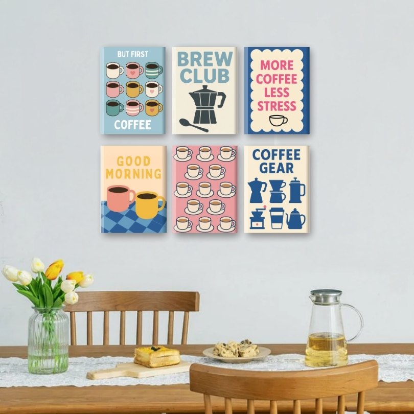 6 Mini Paintings | Brew Club Coffee Set