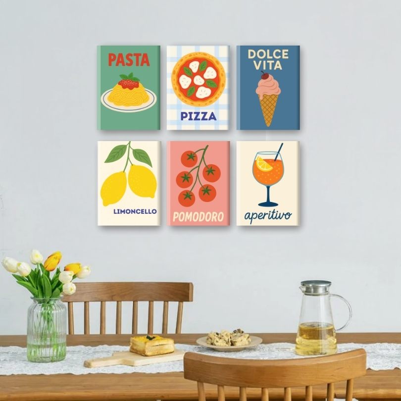 6 Mini Paintings | Italiaans Aperitivo Set