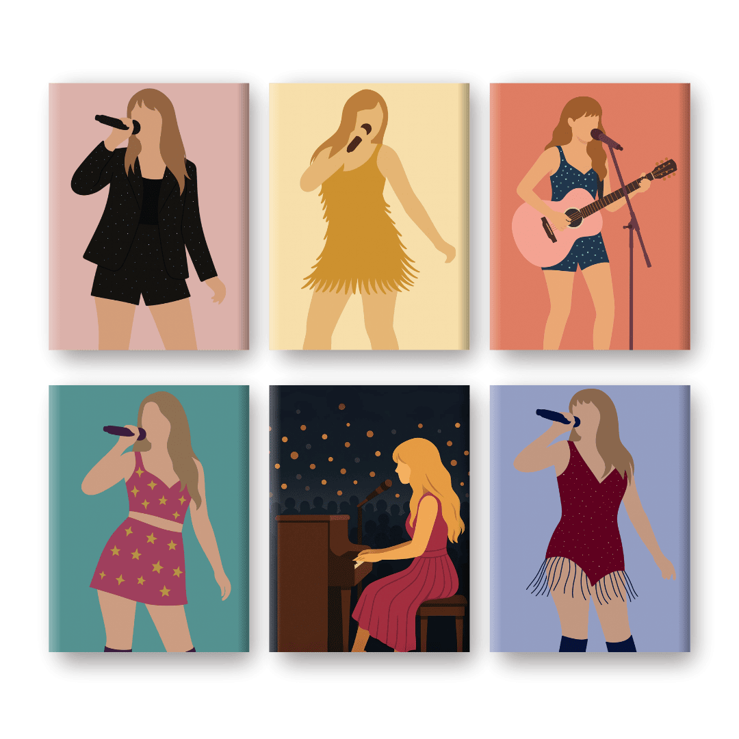 6 Mini Paintings | Pop Icon Set