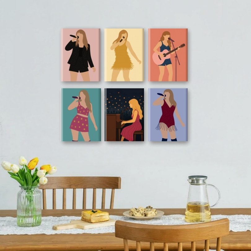 6 Mini Paintings | Pop Icon Set