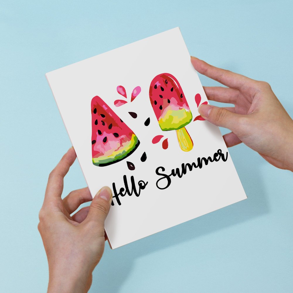 6 Mini Paintings | Summer Melon set