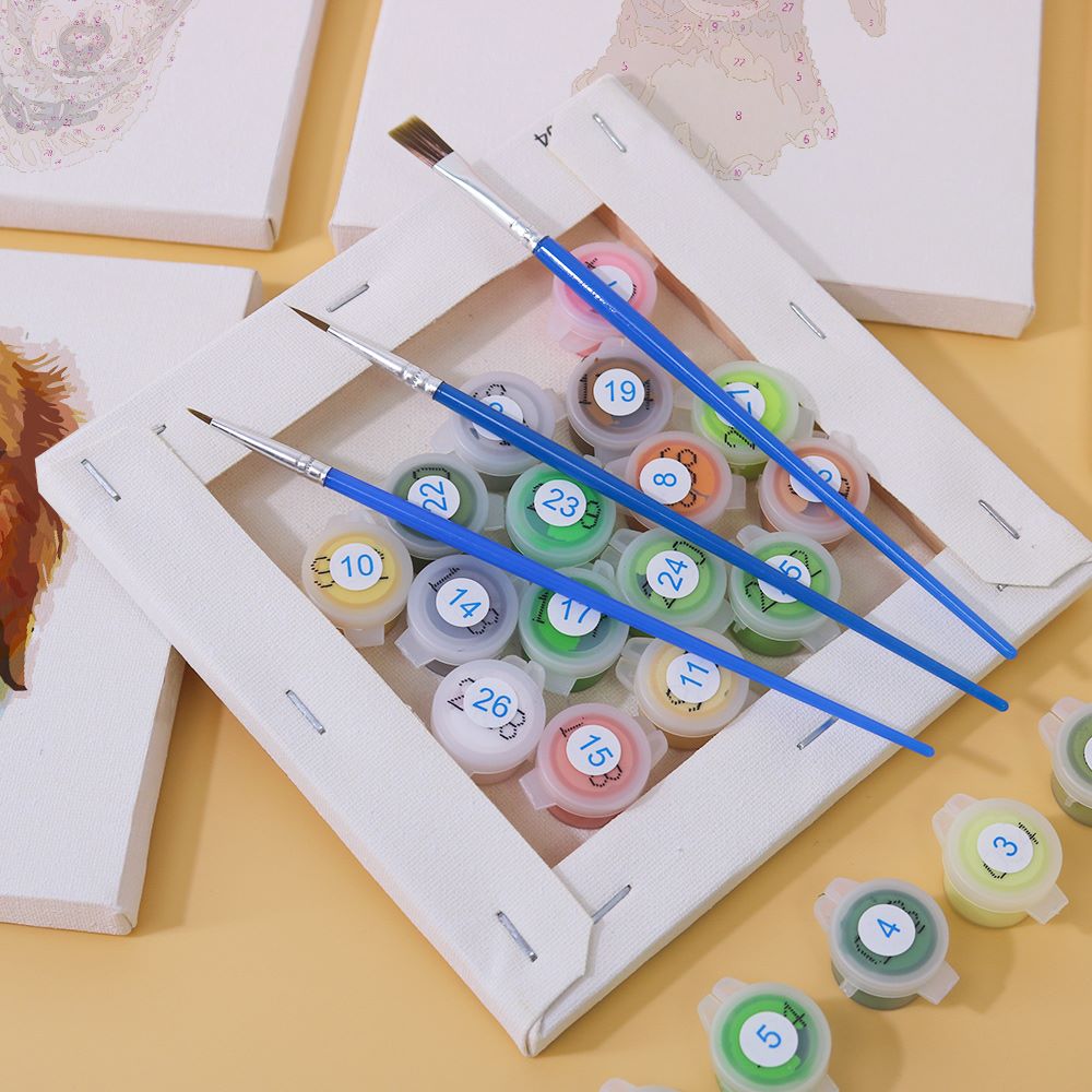 6 Mini Paintings | Honden set