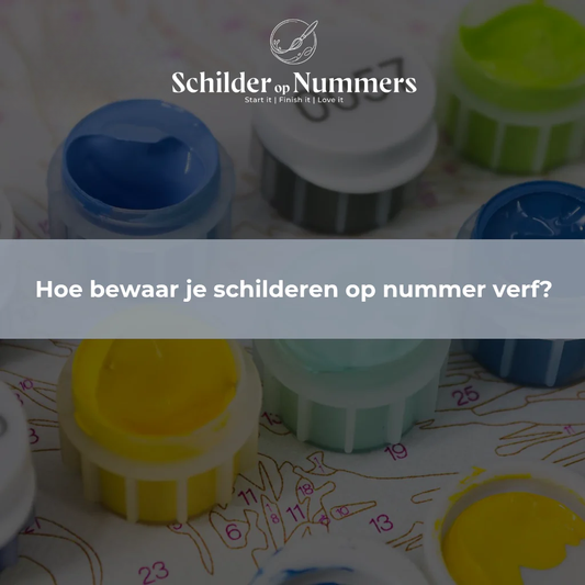Hoe bewaar je schilderen op nummer verf?