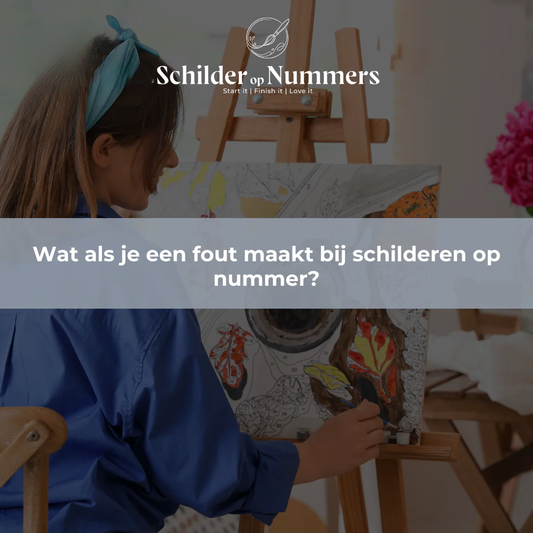 Wat als je een fout maakt bij schilderen op nummer?
