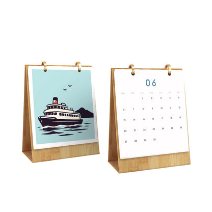 2027 Schilderen op Nummer Bureaukalender – Vintage Reizen Editie