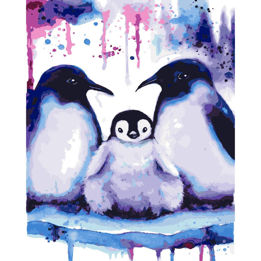 Schilder Op Nummers - Penguins - By Tiny Tami