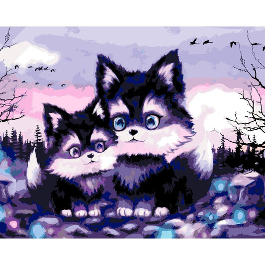 Schilder Op Nummers - Wolf brothers - By Tiny Tami