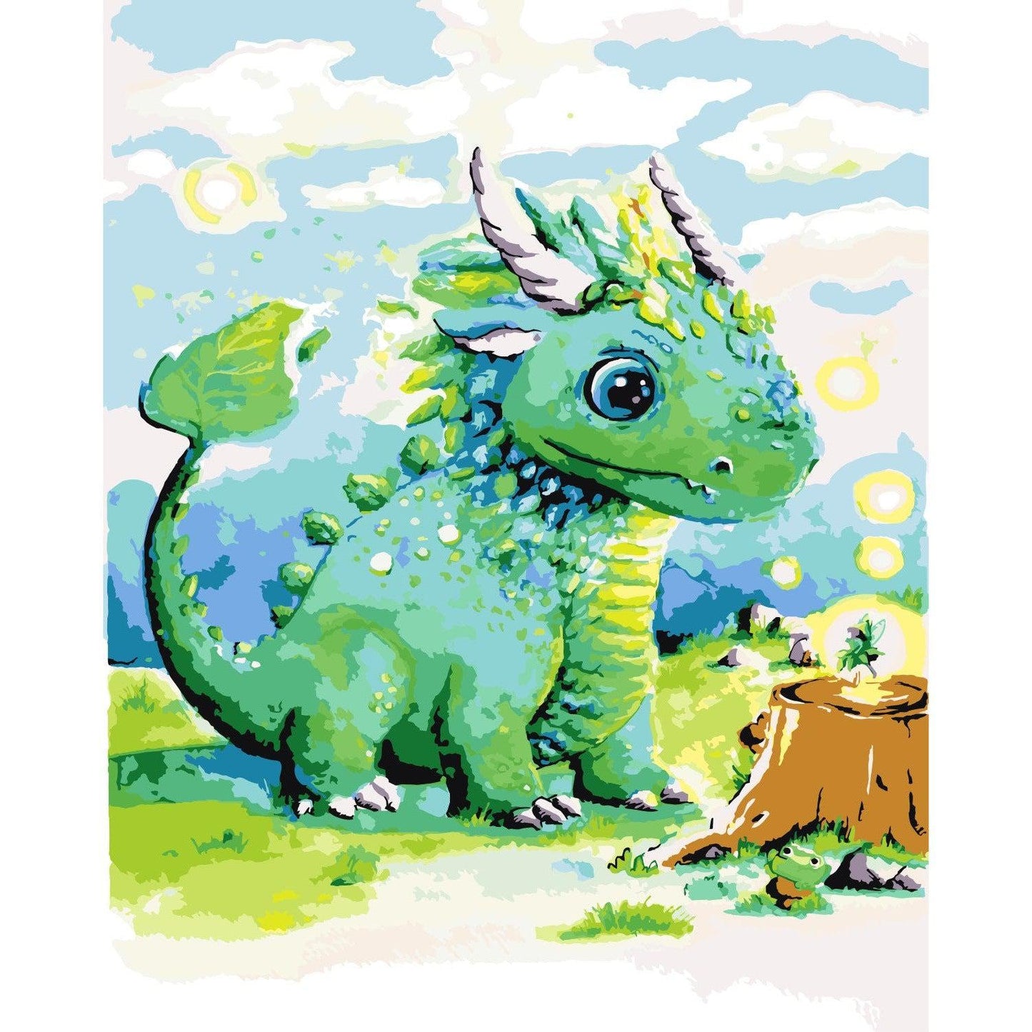 Schilder Op Nummers - Forest Dragon - By Tiny Tami
