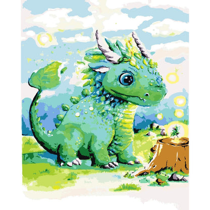 Schilder Op Nummers - Forest Dragon - By Tiny Tami