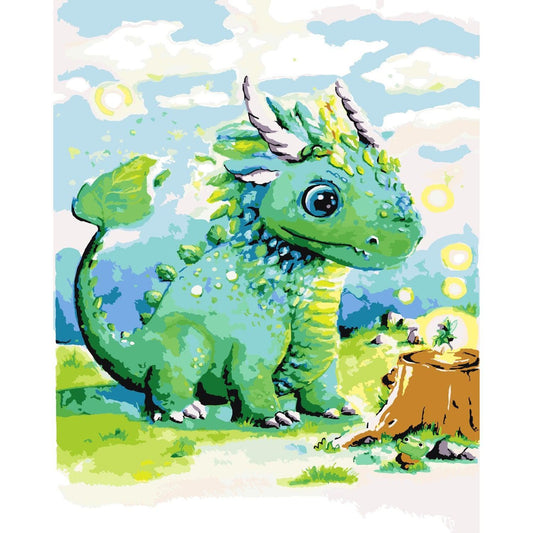 Schilder Op Nummers - Forest Dragon - By Tiny Tami