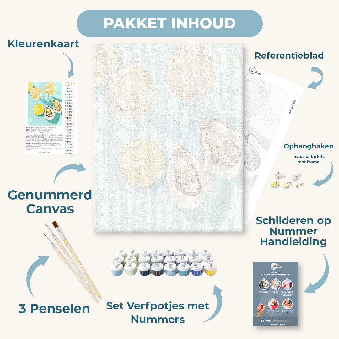 Witte Wijn en oesters