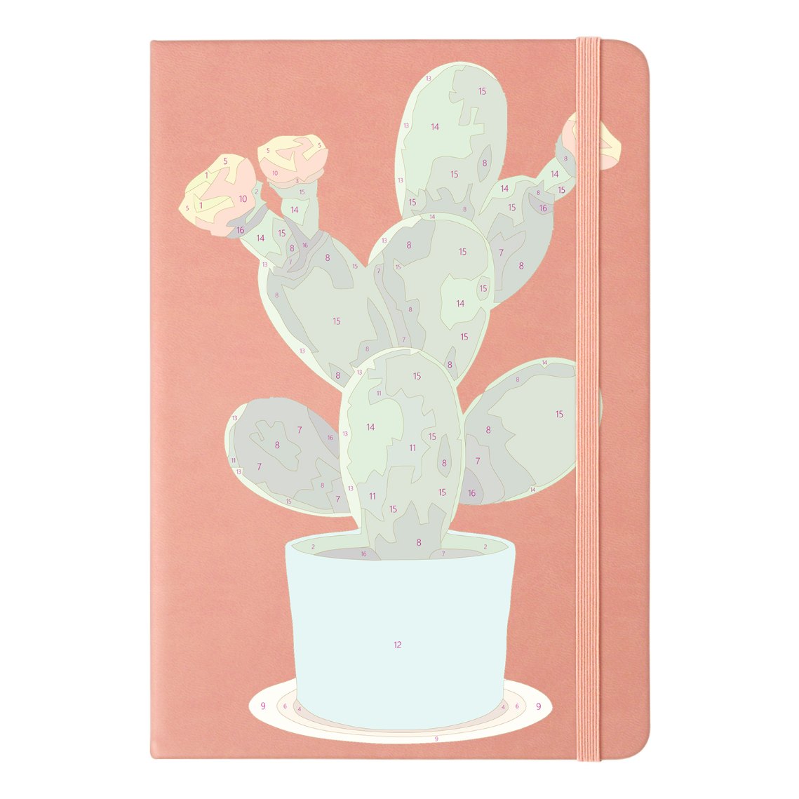 Schilder op Nummer Notitieboek - Cactus | 2 Kleuren