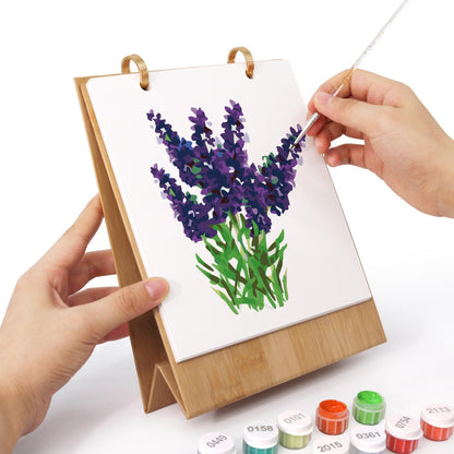 2027 Schilderen op Nummer Bureaukalender – Bloemen Editie