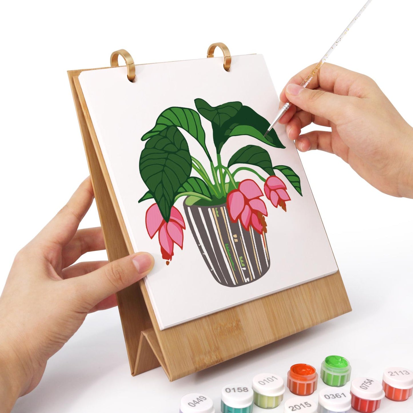 2027 Schilderen op Nummer Bureaukalender – Planten Editie
