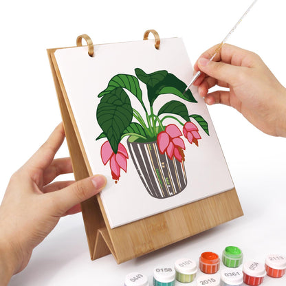 2027 Schilderen op Nummer Bureaukalender – Planten Editie