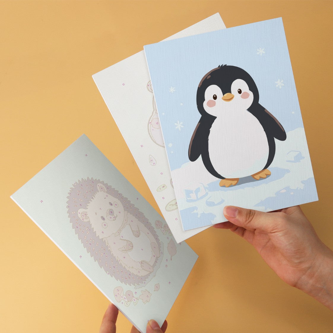 6 Houten Plaat Mini Paintings – Kleine Dierenvriendjes Set