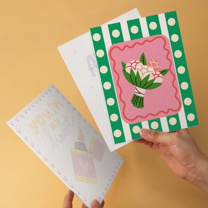 6 Houten Plaat Mini Paintings – Proosten en Wensen Set