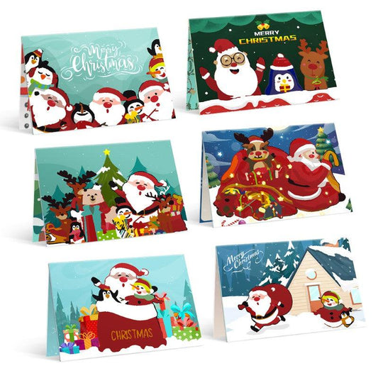 Schilder Op Nummers - Schilder op Nummer Kerstkaarten | 6 Stuks