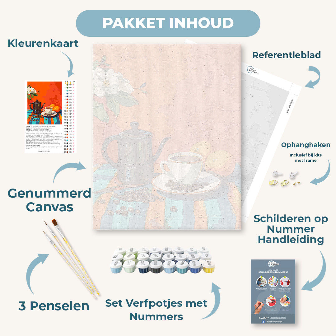Koffie en appelsienen