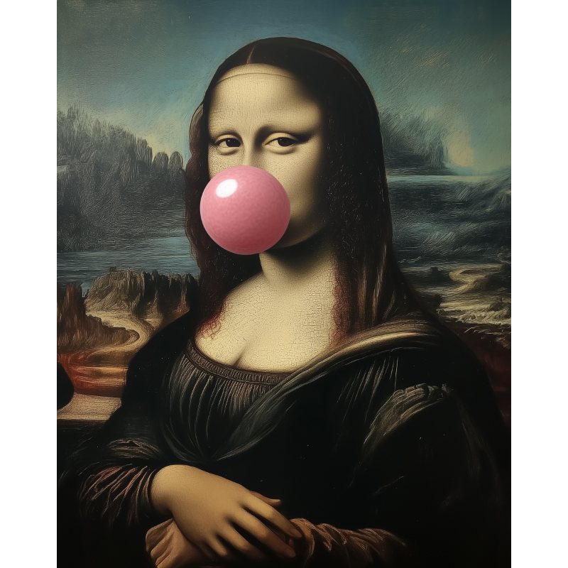 Schilder Op Nummers - Mona Lisa kauwgom