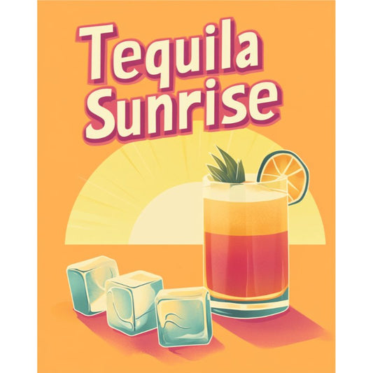 Schilder Op Nummers - Tequila Sunrise