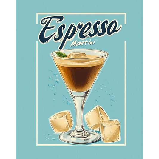 Schilder Op Nummers - Espresso Martini