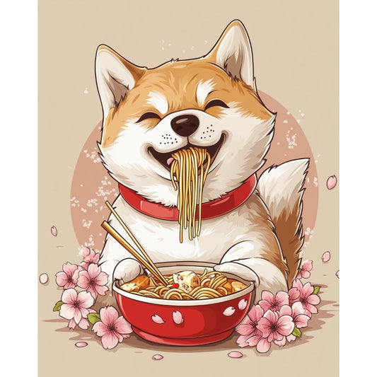 Schilder Op Nummers - Japanse Shiba Inu