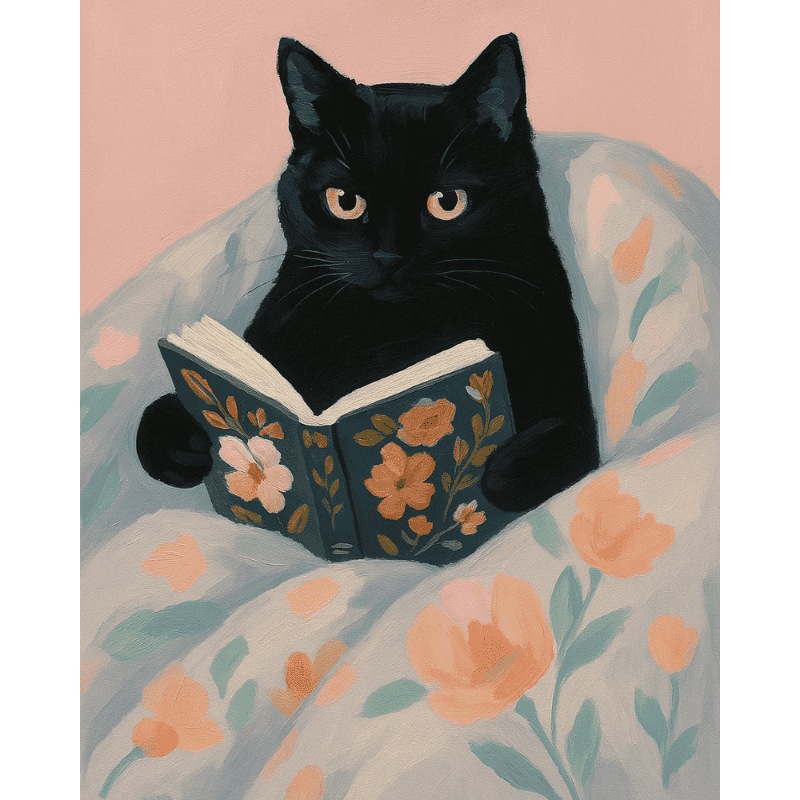 Lezende kat