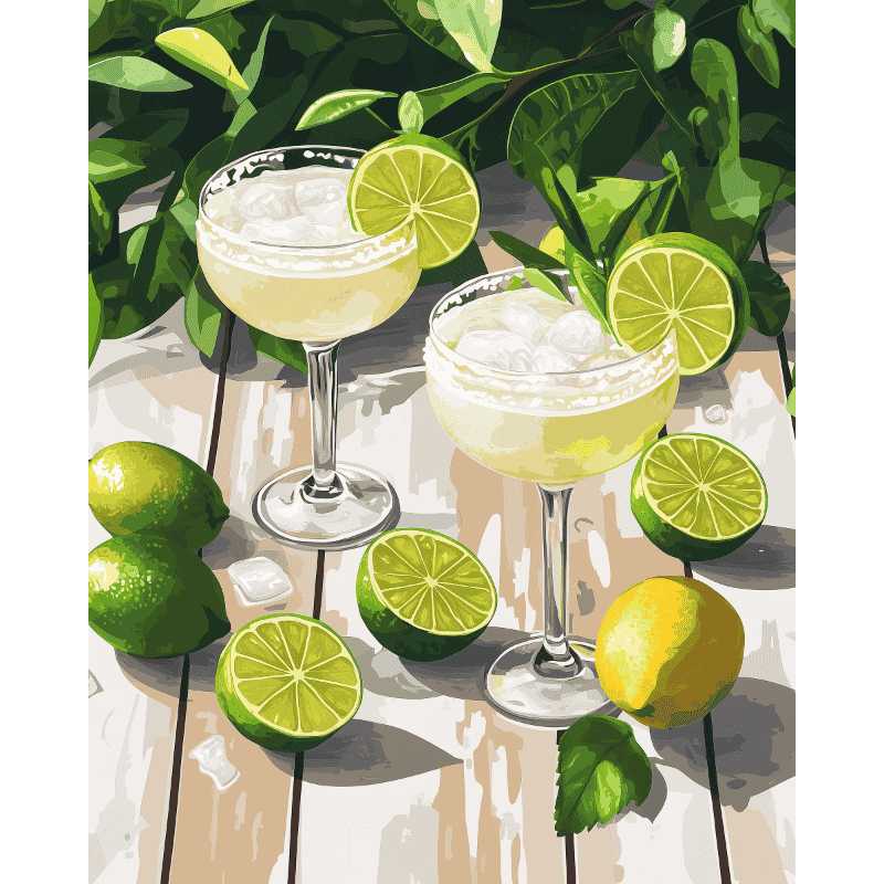 Schilder Op Nummers   Margarita cocktails