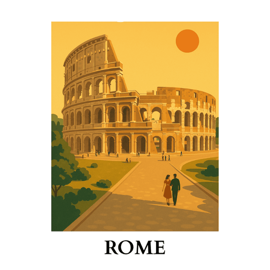Schilder Op Nummers - Reisposter - Rome