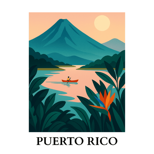Schilder Op Nummers - Reisposter - Puerto Rico