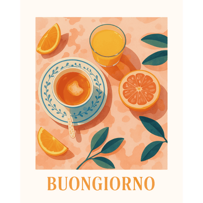 Schilder Op Nummers - Italiaanse morgen