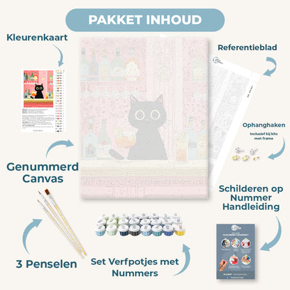 De zwarte kat in de bar