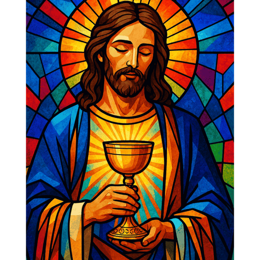 Glas-in-lood Jezus