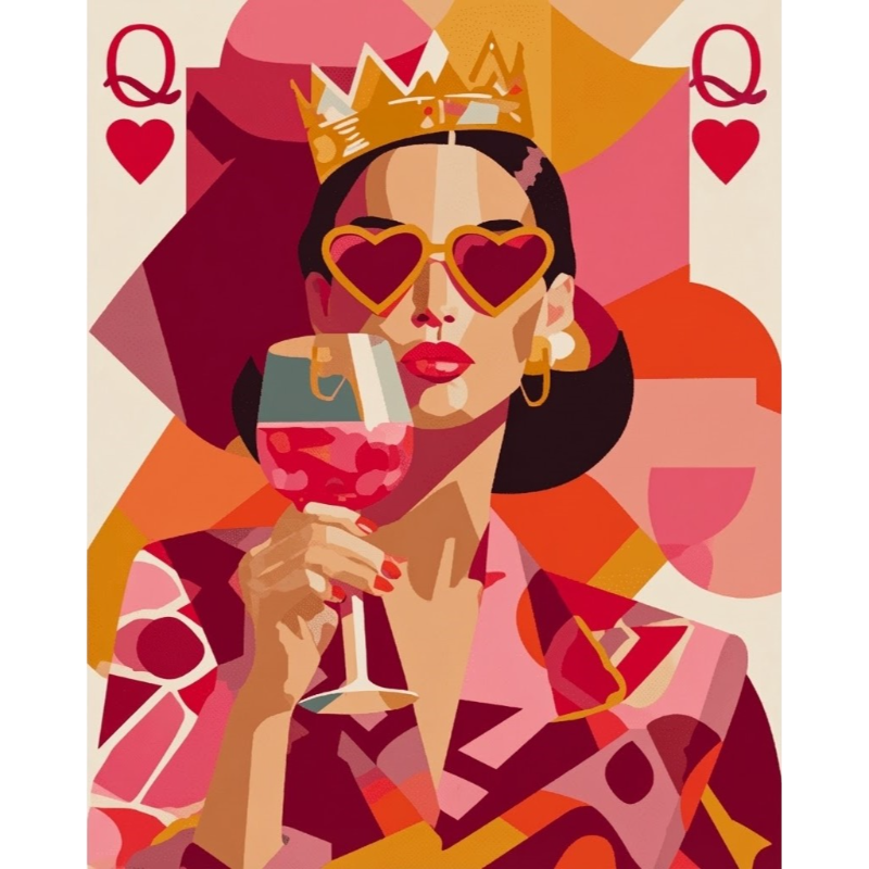 De koningin- Schilderen op nummers